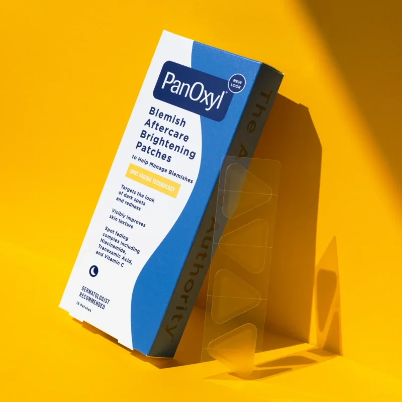 PanOxyl Aftercare Brightening Patches Next to Box