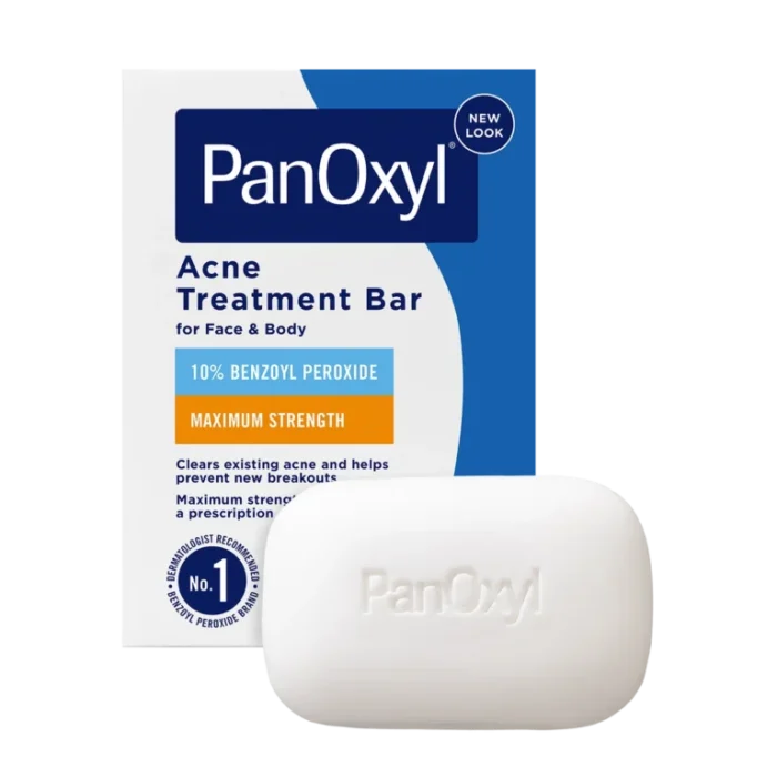 PanOxyl Acne Treatment Bar 10 BPO Box Soap Bar 768x768 1